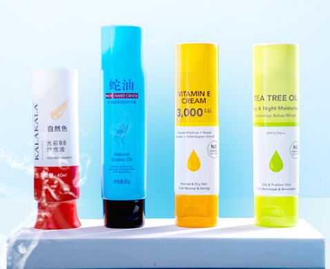Printed cosmetic tubes